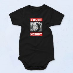 Black Tupac Trust Nobody Funny Baby Onesie