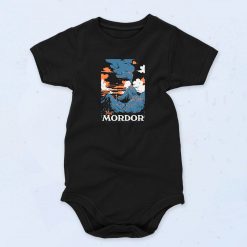 Black Visit Mordor Funny Baby Onesie