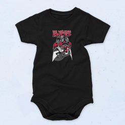 Black Walking Red Funny Baby Onesie