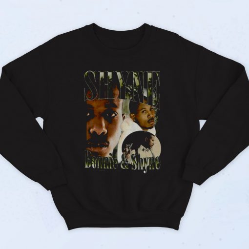 Bonnie And Shyne Black Rapper Fashionable Sweatshirt - 90sclothes.com