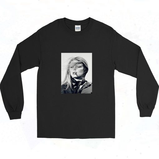 Brigitte Bardot Smoke Cigarette 90s Long Sleeve Style