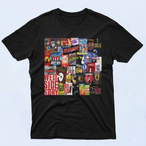 Broadway Collage Authentic Vintage T Shirt