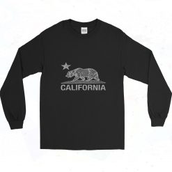 California Vintage White Bear 90s Long Sleeve Style