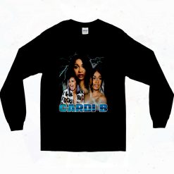 Cardi B Girl Rapper 90s Long Sleeve Style