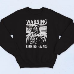 Darth Vader Warning Choking Hazard Fashionable Sweatshirt