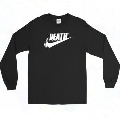 Death Girl Just Do It Japanese 90s Long Sleeve Style