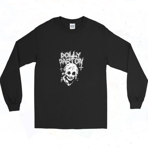 Dolly Parton Black Metal 90s Long Sleeve Style