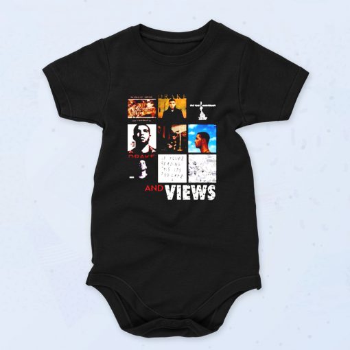 Drake All Album Collage Baby Onesies Style