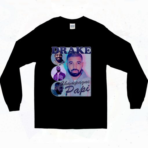 Drake Champagne Papi 90s Long Sleeve Style