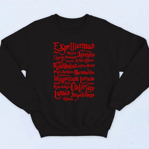 Expelliarmus Spell Quote Fashionable Sweatshirt