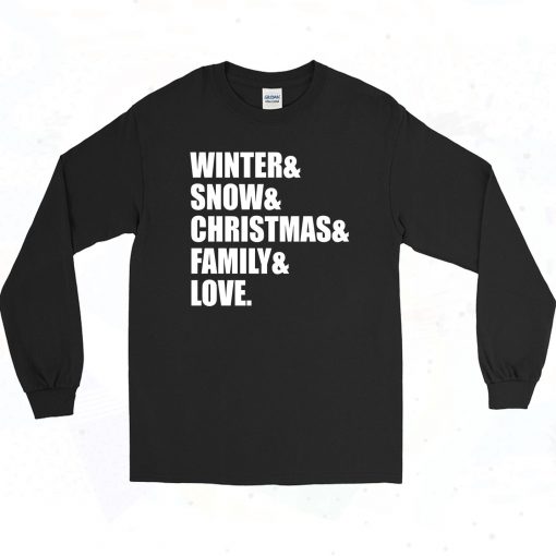 Family Love Christmas 90s Long Sleeve Style