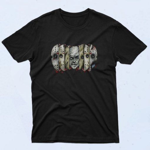 Friday The 13th Many Faces Jason 90s T Shirt Style