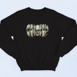 Friday The 13th Many Faces Jason Fashionable Sweatshirt