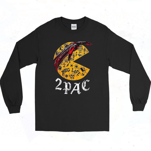 Funny Pacman 2pac 90s Long Sleeve Style