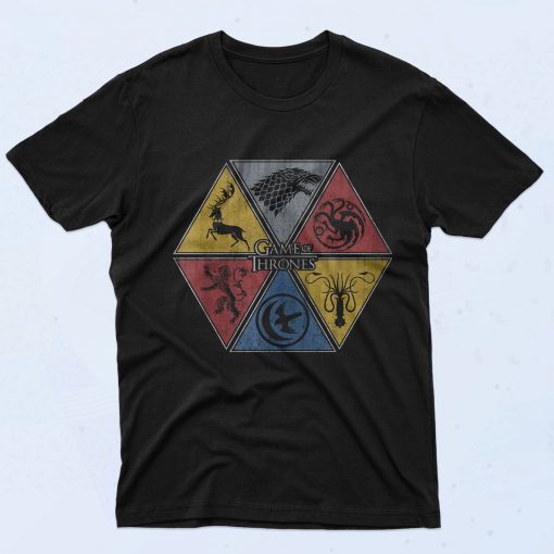 Game Of Thrones Symbol Collage Authentic Vintage T Shirt