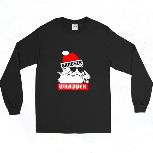 Gangsta Wrapper Santa Claus 90s Long Sleeve Style