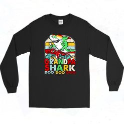 Grandpa Shark Doo Doo Doo 90s Long Sleeve Style