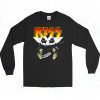 Hot Baby Yoda Hug Kiss Guitar 90s Long Sleeve Style