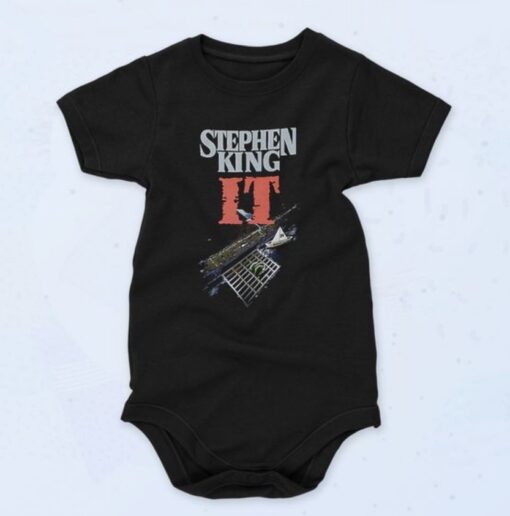 IT Stephen King Book Cover Baby Onesie 90s