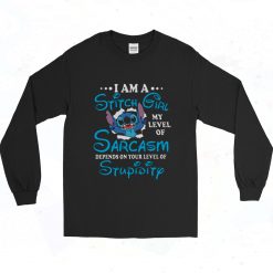 Im A Stitch Girl Disney 90s Long Sleeve Style