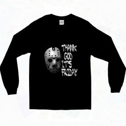 Jason Voorhees Thank God Its Friday 90s Long Sleeve Style