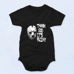 Jason Voorhees Thank God Its Friday Baby Onesies Style