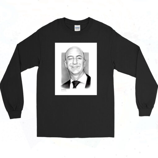 Jeff Bezos Smiling Poster Long Sleeve Style