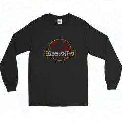 Jurassic Park Japanese Kanji 90s Long Sleeve Style