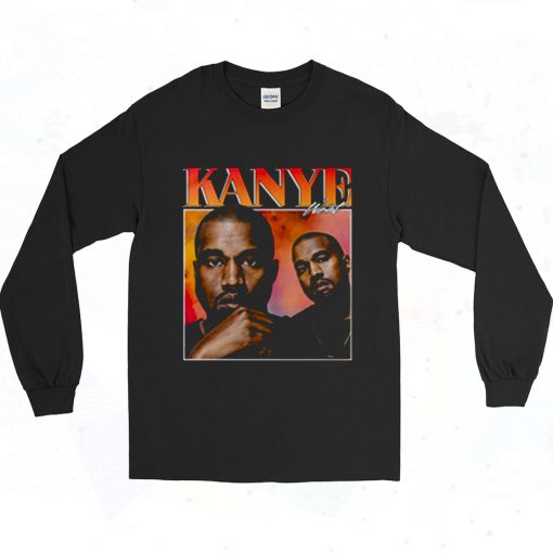 Kanye West Retro 90s Long Sleeve Style