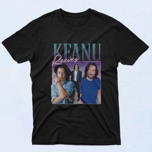 Keanu Reeves Homage 90s T Shirt Style