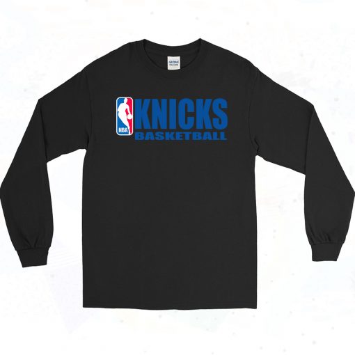 Knicks Basketball Team 90s Long Sleeve Style