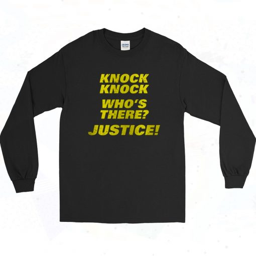 Knock Knock Whos There Justice Brooklyn 99 90s Long Sleeve Style