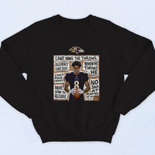 Lamar Jackson Silence The Doubters Fashionable Sweatshirt