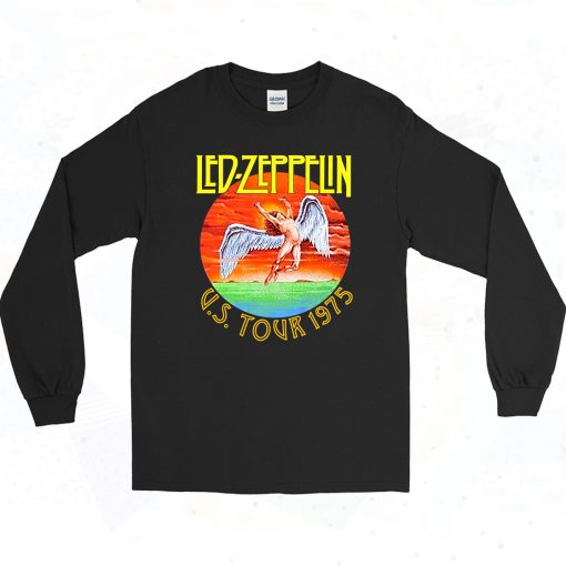 Led Zeppelin Us Tour 1975 90s Long Sleeve Style