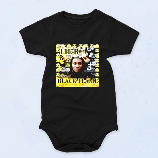 Lil B Rapper Black Flame Baby Onesies Style