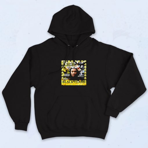 Lil B Rapper Black Flame Hoodie Style