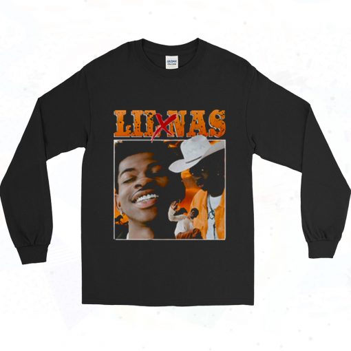 Lil Nas Retro Rapper 90s Long Sleeve Style