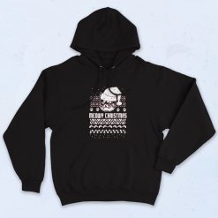 Meowy Christmas Funny Kitten Stylish Hoodie