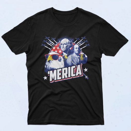 Merica Drinking Authentic Vintage T Shirt