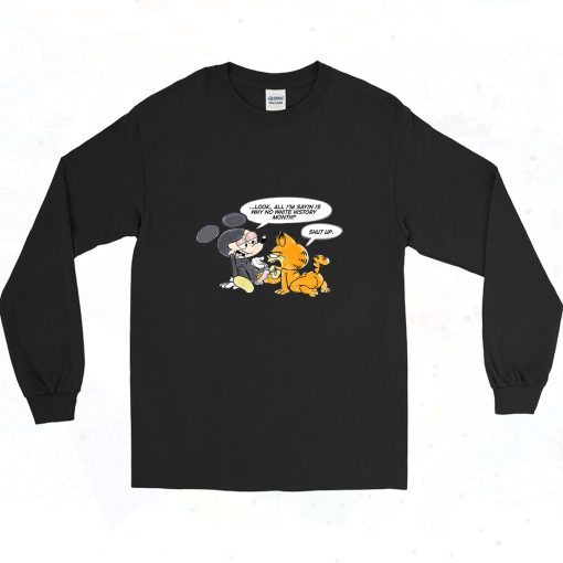 Mickey Mouse Fuck Off Garfield 90s Long Sleeve Style