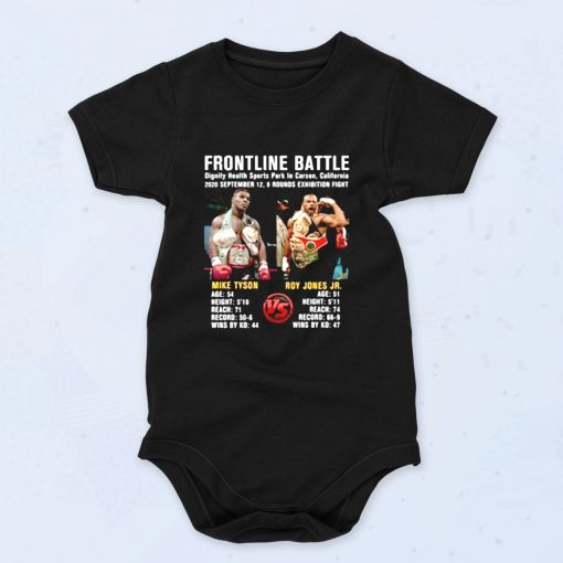 Mike Tyson Vs Roy Jones Jr Baby Onesies Style