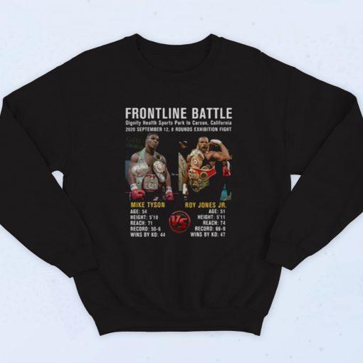 Mike Tyson Vs Roy Jones Jr Fashionable Sweatshirt