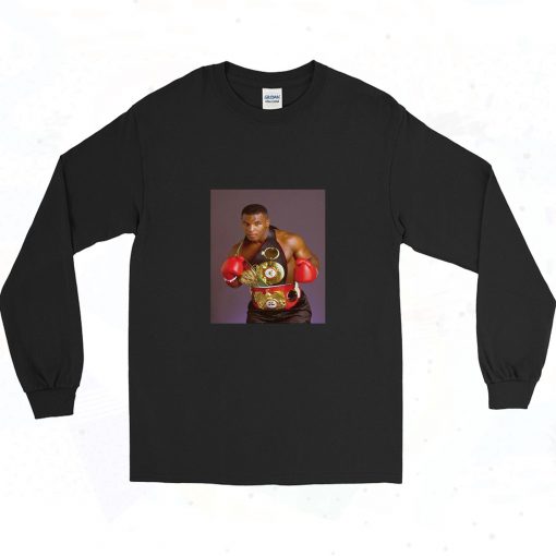 Mike Tyson Young 90s Long Sleeve Style