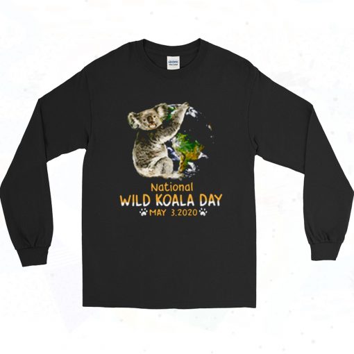 National Wild Koala Day 90s Long Sleeve Style