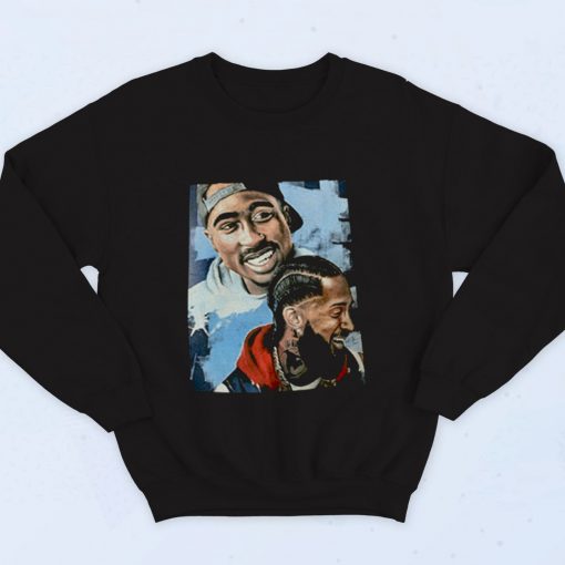 Nipsey Hussle 2 Pac Rapper Fashionable Sweatshirt