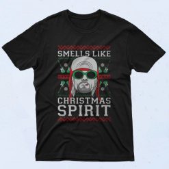 Nirvana Smells Like Christmas Spirit 90s T Shirt Style