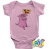 Not Your Babe Frown Pig Baby Onesie