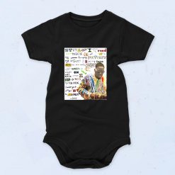 Notorious Big Biggie Juicy Lyric T Shirt Baby Onesies Style