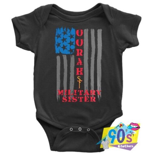 OORAH Military Army Saying Baby Onesie 90s