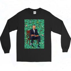 Obama Portraits Blend Paint 90s Long Sleeve Style